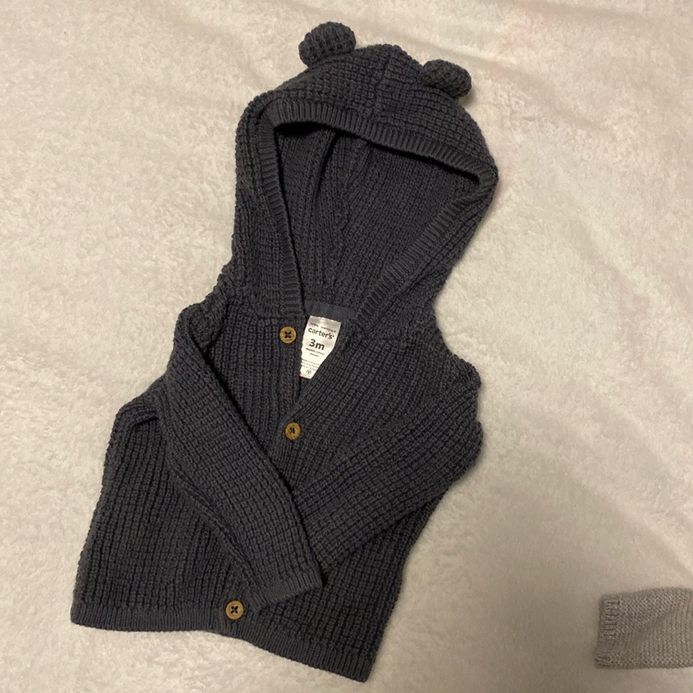 Carters hooded cardigan